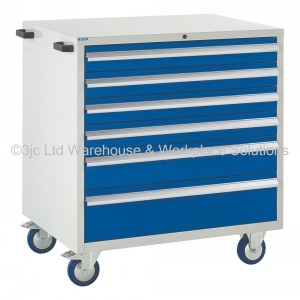 Euroslide Storage Cabinet Mobile 6 Drawers